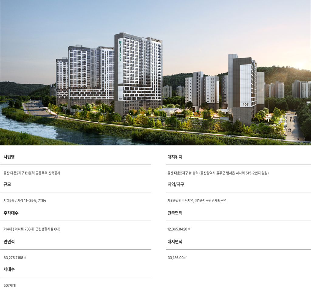 다운2지구 유승한내들 에듀포레 사업개요