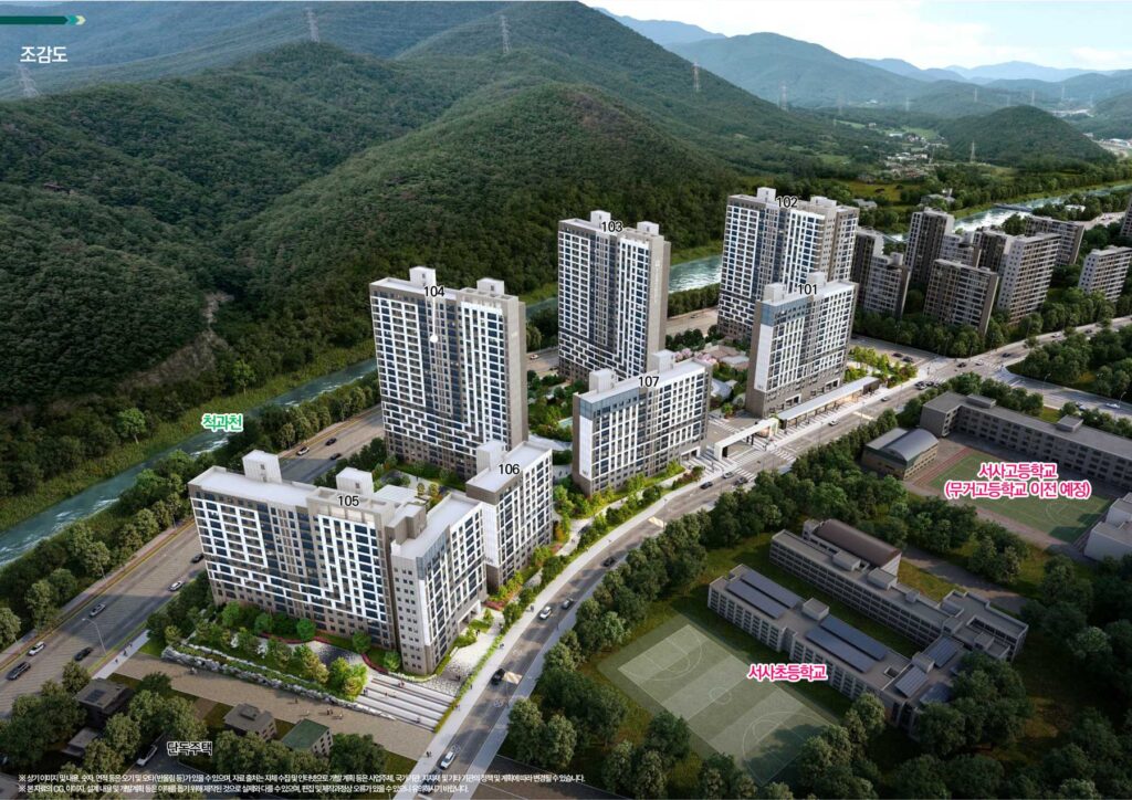 다운2지구 유승한내들 조감도